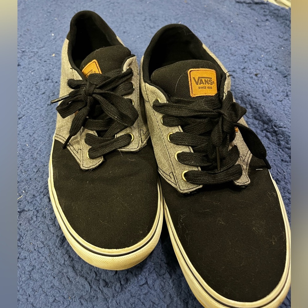Mens black and grey vans